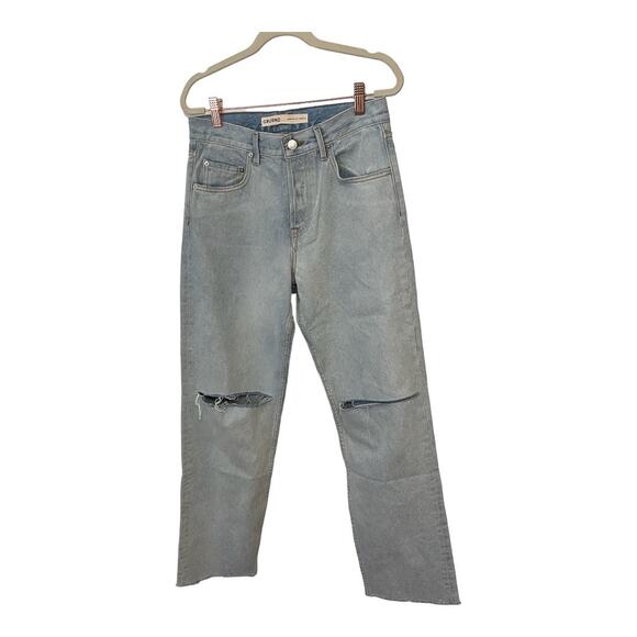 GRLFRND Bella Low Rise Boyfriend Jeans Distressed Button Fly Echo Park Size 24 - Picture 3 of 14